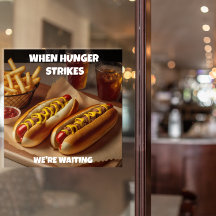Maak Hotdogs Friet Drank Restaurant Advertentie Aa
