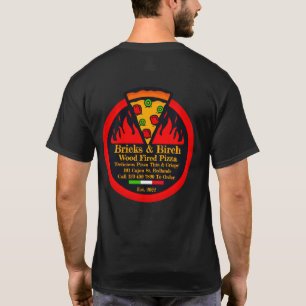 Maak Houtgestookte Pizza Restaurant Promo Personee T-shirt