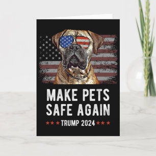 Maak Huisdieren Veilig Again Bullmastiff Hond Trum Kaart