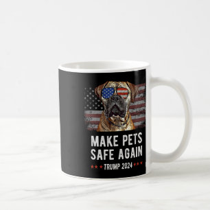 Maak huisdieren weer veilig Bullmastiff Dog Trump Koffiemok