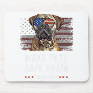 Maak huisdieren weer veilig Bullmastiff Dog Trump Muismat