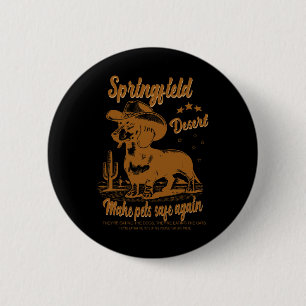 Maak huisdieren weer veilig Cowboy Dachshund Hond Ronde Button 5,7 Cm