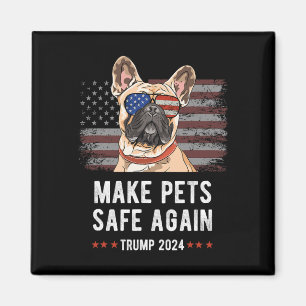 Maak huisdieren weer veilig Franse Bulldog Trump 2 Magneet