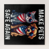 Maak huisdieren weer veilig grappig legpuzzel (Horizontaal)