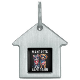 Maak huisdieren weer veilig grappig naamplaatje