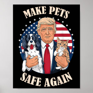 Maak huisdieren weer veilig Katten en Honden 2024 Poster