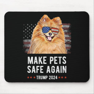 Maak huisdieren weer veilig Pommerse hond Trump 20 Muismat