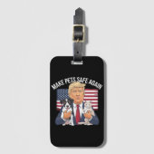 Maak huisdieren weer veilig Red onze huisdieren St Bagagelabel (Voorkant (verticaal))