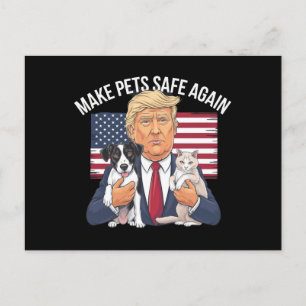 Maak huisdieren weer veilig Red onze huisdieren St Briefkaart