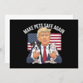 Maak huisdieren weer veilig Red onze huisdieren St Kaart (Voorkant / Achterkant)