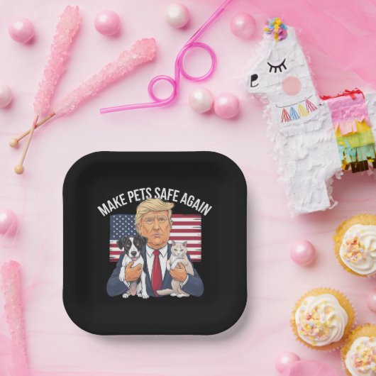 Maak huisdieren weer veilig Red onze huisdieren St Papieren Bordje (Feest)