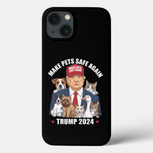 Maak huisdieren weer veilig Trump 2024 Red onze hu Case-Mate iPhone Case