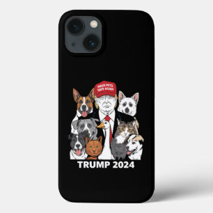 Maak Huisdieren Weer Veilig Trump 2024 Red Onze Hu Case-Mate iPhone Case