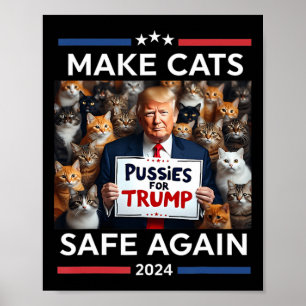 Maak huisdieren weer veilig Trump 2024 Red onze hu Poster