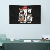 Maak huisdieren weer veilig Trump 2024 Red onze hu Spandoek (Beurs)