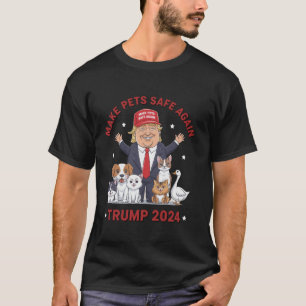 Maak huisdieren weer veilig Trump 2024 Red onze hu T-shirt