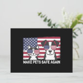 Maak huisdieren weer veilig Trump Harris debat 202 Kaart (Staand voorkant)