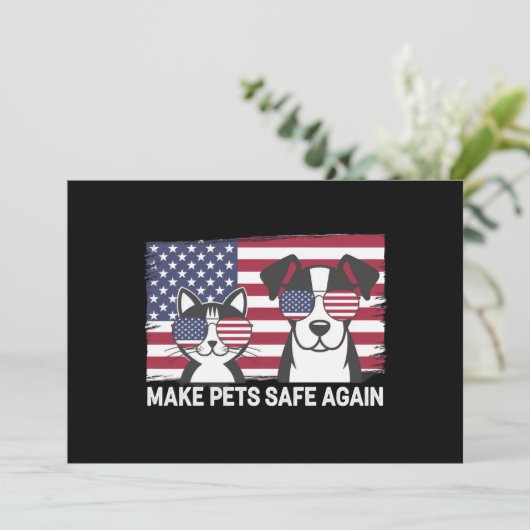 Maak huisdieren weer veilig Trump Harris debat 202 Kaart (Staand voorkant)