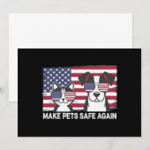 Maak huisdieren weer veilig Trump Harris debat 202 Kaart (Voorkant / Achterkant)