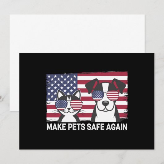 Maak huisdieren weer veilig Trump Harris debat 202 Kaart (Voorkant / Achterkant)