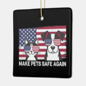 Maak huisdieren weer veilig Trump Harris debat 202 Keramisch Ornament (Links)