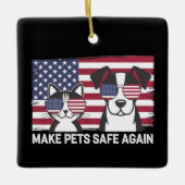 Maak huisdieren weer veilig Trump Harris debat 202 Keramisch Ornament (Voorkant)