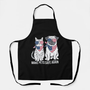 Maak huisdieren weer veilig Trump Harris debat hon Schort