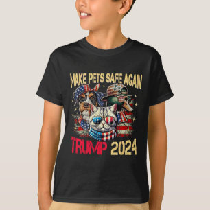 Maak huisdieren weer veilig Trump Harris debatteer T-shirt