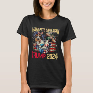 Maak huisdieren weer veilig Trump Harris debatteer T-shirt