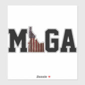 MAAK IDAHO WEER GEWELDIG AMERIKAANSE VLAG - SPEEL  STICKER (Vel)