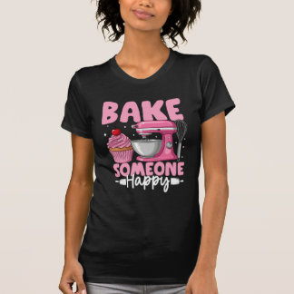 Maak Iemand Gelukkig – Cute Roze Bak Mixer Ontwerp T-shirt