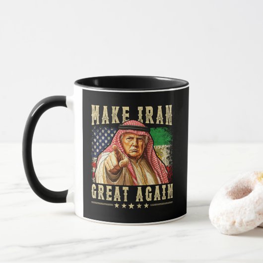 Maak Iran weer Groot Iraans Mok (Met donut)