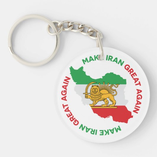 Maak Iran weer groot Perzisch Sleutelhanger (Voorkant)