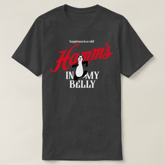Maak je buik blij met een Hamms Beer T-shirt (Design voorkant)