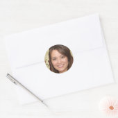 Maak je dromen werkelijkheid ronde sticker (Envelop)