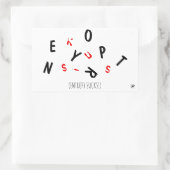 Maak je druk over entropie (d.w.z. veroudering) -  rechthoekige sticker (Tas)