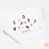 Maak je druk over entropie (d.w.z. veroudering) -  rechthoekige sticker (Envelop)