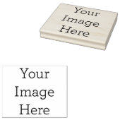10,2cm x 12,7cm Houten rubberstempel, Inktkussen kleur = Geen, Richting = Horizontaal, Greep = Geen handvat (Gestempeld)