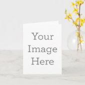 Klein, 10,2 x 14,2 cm Dubbele wenskaart (Gele Bloem)