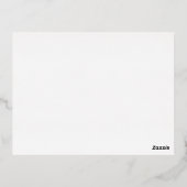 Maak je eigen 10,8 x 14,2 cm folie uitnodiging pos (Achterkant)