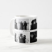 Maak Je Eigen 10 Foto Collage & Aangepaste Tekst Koffiemok (Voorkant links)