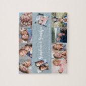 Maak je eigen 10 foto grootouders modern legpuzzel (Verticaal)