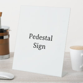 Maak je eigen 10" X 12" plastic Reclamebord Met Voetstuk