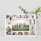 Maak Je Eigen 11 Foto Collage Bericht Kaart (Staand voorkant)