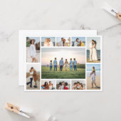 Maak Je Eigen 11 Foto Collage Bericht Kaart (Voorkant / Achterkant in situ)