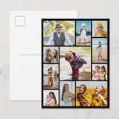 Maak je eigen 11 foto collage briefkaart (Voorkant / Achterkant)