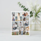 Maak Je Eigen 11 Foto Collage Briefkaart (Staand voorkant)
