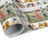 Maak Je Eigen 11 Foto Collage Cadeaupapier (Rol Hoek)