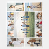 Maak Je Eigen 11 Foto Collage Fleece Deken (Voorkant)