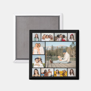 Maak je eigen 11 foto collage magneet
